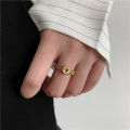 Trendy Queen Elizabeth Belt Ring for Memory Gold Color Stainless Steel Ring for Women Jewelry Gift Wholesale. 