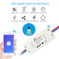Itead Sonoff Smart Wifi Switch DIY Smart Wireless Remote Switch Domotica Wifi Light Switch Smart Home Controller Work with Alexa. 