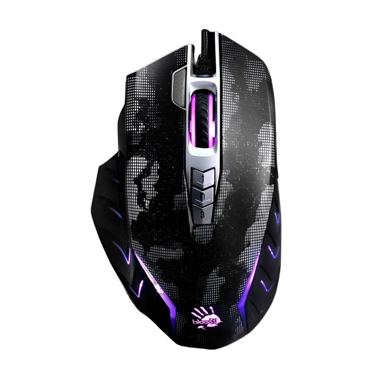 J95s Bloody 8000 CPI Ultra Core 3 & 4 Activated 2-Fire RGB Animation Gaming Wired Mouse