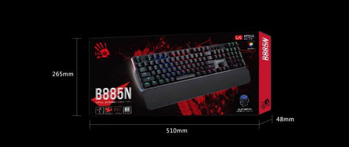 Bloody%20B885N%20Lightening%20Speed%20Light%20Strike%20Ultra%20Fast%20Gaming%20Mechanical%20Keyboard%20-%20Image%205