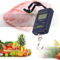0-10kg 10-50kg Spring Scale Portable Electronic Hanging Weight Scale--Deep Blue blacklit. 