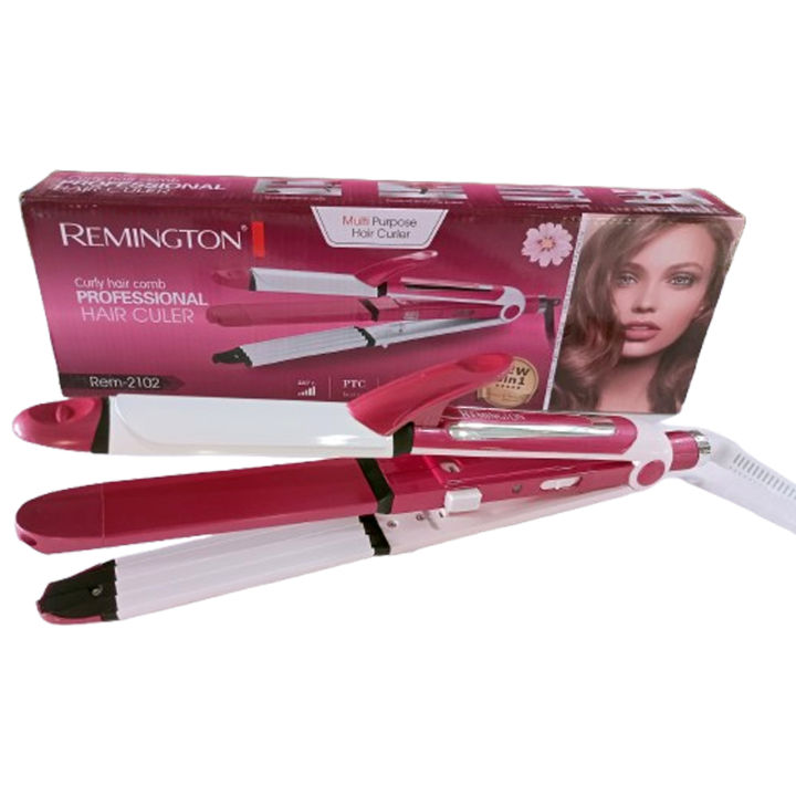 3-in-1 Hair Styler - Hair Straightener, Curler, and Zig Zag Styler for Versatile Hairstyles - Professional Quality for Smooth and Shiny Hair