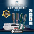 Hair Straightener Brush 2 In 1 Hair Hot Comb Electric Hair Straightener Curler Heating Styling Comb Straightening and Curling Styling Tool. 