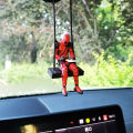 Deadpool Doll Ornament Lovely Chic Swing Design Cartoon Decorate PVC Deadpool Car Hanging Ornament for Car. 
