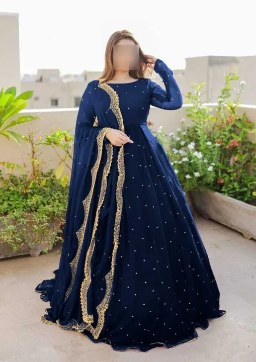 Pearls%20Maxi%20Dresses%20For%20Girls%20-%20Maxi%20Dresses%20For%20Girls%20Fancy%20-%20Dress%20For%20Girls%20-%20Wedding%20Dresses%20For%20Girls%20-%20Dresses%20For%20Women%20-%20Dresses%20-%203-Piece%20Dresses%20For%20Girls%20-%20Front%20and%20Back%20Pearls%20Work%20Long%20Flare%20Maxi%20Featuring%20Exquisite%20Lace%20Work%20And%20Beautiful%20-%20Image%203