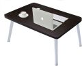 Portable Folding Laptop , Study Table Desk, Wooden Foldable laptop Desk for Bed/ Sofa, Tea Serving Table Stand. 