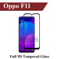 Oppo F11 Full Black 9D|5D|6D|10D|11D|21D Tempered Glass Screen Protector Full Glue Edge To Edge For Oppo F11. 