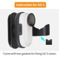 (New arrival) For Insta360 GO3 / GO 3S Sunnylife Baseball Hat Clip Mount Baseball Cap Clamp Quick Release Mount Camera POV Vlog Holder (Black). 