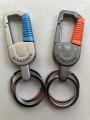 Sleek and Practical Dual Ring Hook Keychain: Never Lose Your Keys Again. 