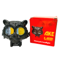 AKE 1-PCS of TIGER EYE LED Long Range OWL Mini Driving Light Dual Color High Low Beam Flasher Long throw brightest Light 20watt Motorcycle Bike Light. 