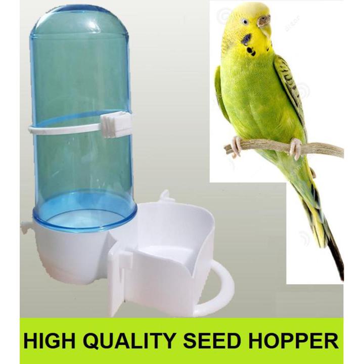 Pack Of 10 - Birds Seed Hopper Large 250g - White