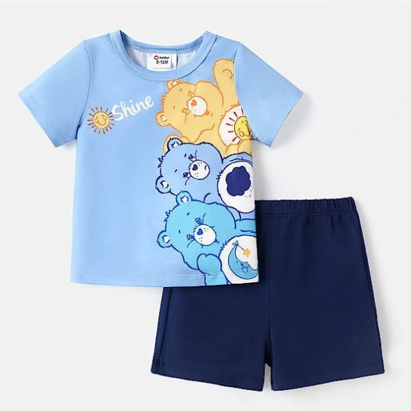 FKC%20%20Care%20Bears%20Baby%20Clothes%20Short%20Sleeve%20Toddler%20Unisex%20Shorts%20Set%20random%20-%20Image%206