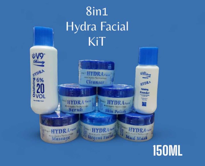 V9 Beauty Hydra Facial Set Wih 20 Volume Skin Polish