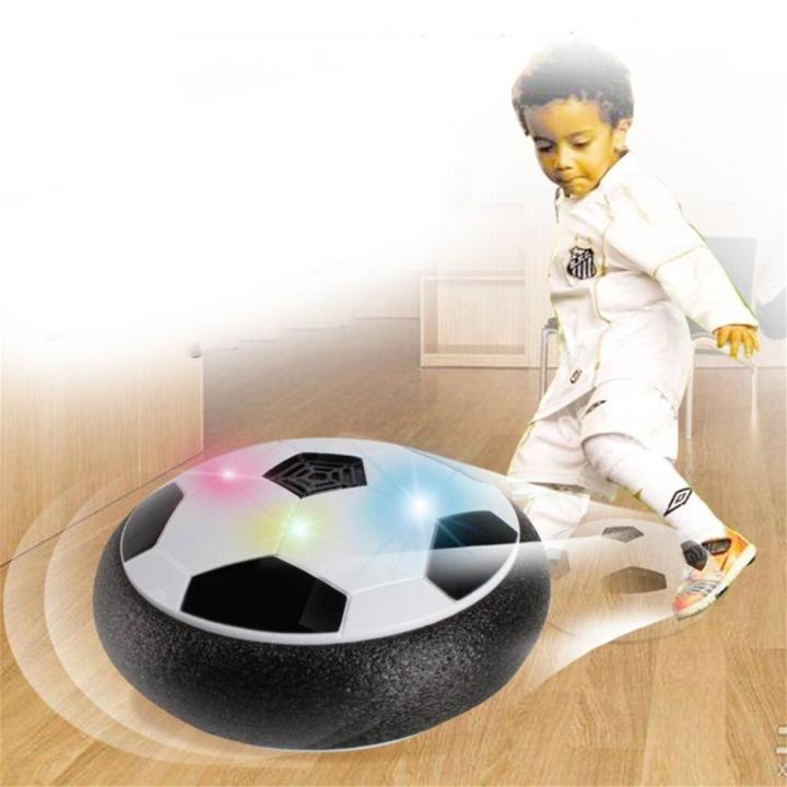 LED Light Flashing Suspension Ball Air Power Football Toy Home Game Disc Gliding Soccer