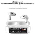 ENC HIFI Airpod A10 Pro With Display Wireless Earbuds Bluetooth 5.3 Headphones 36 Hrs Playtime with LED Display, Deep Bass Stereo and Noise Cancelling Bluetooth Ear Buds IP7 Waterproof Wireless Ear Buds with Mic for iPhone Android White. 
