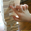 Jenga Wooden Stacking Tower Board Game for Kids & Adults - Hardwood Jenga Game. 