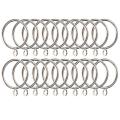 40 Pack Curtain Rings, 38mm Internal Diameter iron Curtains Rings Hanging Rings for Curtains and Rods, Silver. 