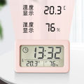 Yida Simple Clock Lightweight Temperature and Humidity Electronic Clock Colorful Nordic Style Clock Convenient ClockYD005. 