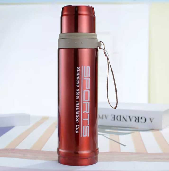 Hot N Cool Sports Vacuum Flask Stainless Steel Water office Bottle For School Kids(750ML) New Born Baby Winter bottle/baby water bottle _baby Milk water bottle Stainless Steel Insulated Vacuum Flask university college girl water bottle Rafias collection