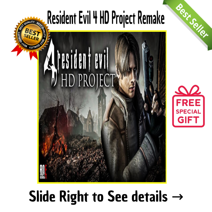 Resident Evil 4 HD Project Remake - PC GAME (DIGITAL DOWNLOAD VIA GOOGLE DRIVE/MEDIAFIRE) - QR CODE + SPECIAL GIFT