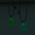 1Pair Cute Luminous Turtle Heart Magnetic Pendant Necklace For Women Men Couple CHAINI. 