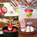 1PCS Silicone Egglettes Egg Cooker Hard Boiled Eggs Without The Shell Egg Cup. 