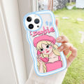 Linemond phone case for Cartoon 3D barbie girl Design case for VIVO Y7S Y81 Y85 Y85A Y91 Y91C Y91I Y93 Y95 Y9S Z1i Z1X Z3X Z5I Cover. 
