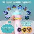 Children Projection Drawing Board LED Projector Drawing Table Toys Kids Projector Painting Board Desk Projection Painting Toy Graffiti Early Education Writing Board Household Erasable Toys. 