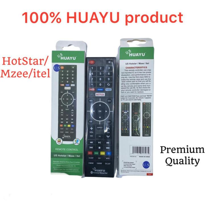 Hotstar/Mzee/itel LED Tv remote control