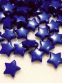 Acrylic 10mm Blue Star Marble Beads for DIY Crafts - Pack of 40gms - Ideal for DIY, Crafting, Jewelry Making, Jewelry, and Dress Accessories.. 