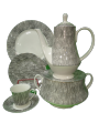Bone China Dinner Set NTC-Full Sheet Texture 61 Pcs. 