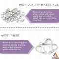 Lobster Clasps Stainless Steel Silver Connector for DIY Crafting Findings, Gold Lobster Claw Clasp for Handmade Necklace, Bracelet Jewelry Making Accessories Fastener Hook. 