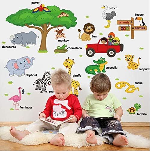 Kids Room or School Wall Sticker Easy to Paste 3D Wall Stickers Self Adhesive Wall Stickers Wall Sticker for Living Room Drawing Room Waterproof Wall Stickers