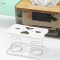Tissue Dispenser with Spring Tissue Box Spring Support Automatic Lifting Spring Loaded Tissue Box for Home Living Room Night Stand Office. 