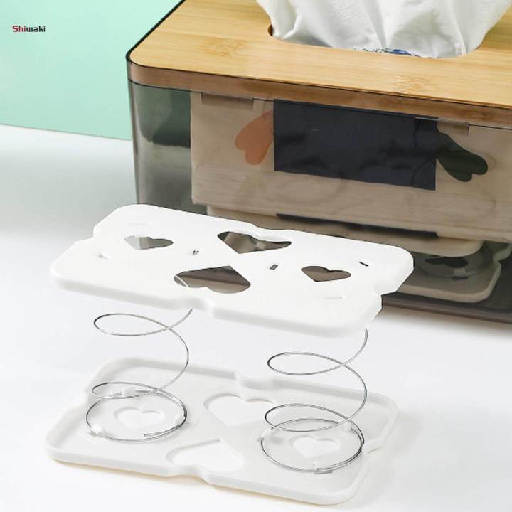 Tissue%20Dispenser%20with%20Spring%20Tissue%20Box%20Spring%20Support%20Automatic%20Lifting%20Spring%20Loaded%20Tissue%20Box%20for%20Home%20Living%20Room%20Night%20Stand%20Office%20-%20Image%202