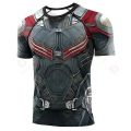 Compression Quick Dry Spiderman T-shirt Men Running Short Tee Shirt Male Gym Fitness Bodybuilding Workout Black Tops Clothing. 