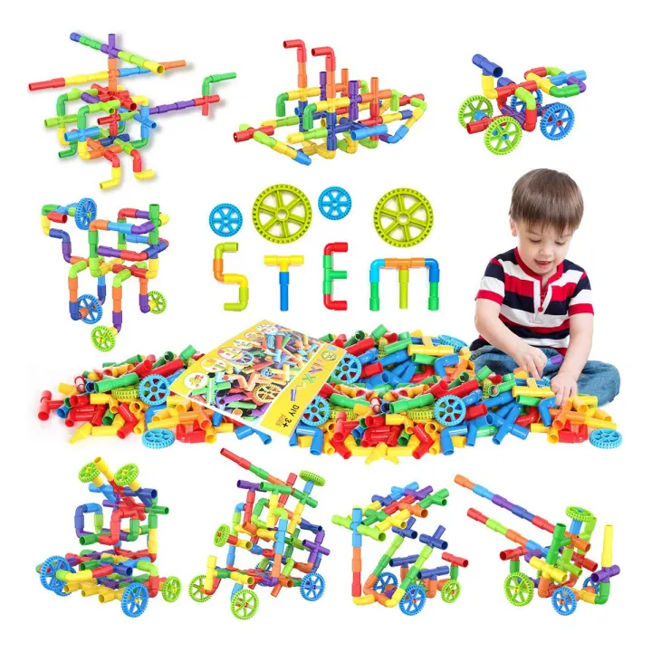 STEM%20Building%20Blocks%20Colorful%20Pipe%20Tube%20Creative%20Puzzle%20Construction%20Set%20with%20Wheels%20-%20Image%202