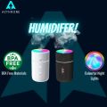 AZTHRONE 220ML Cup Humidifier Mini Portable Car Home Humidifier USB Fine Spray Adjustable Timing Humidifiers Humid Essential Oil Diffuser Aromatherapy Cup Humidifiers With Colorful Atmosphere Lights. 