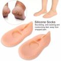 Smiling Foot Anti Crack Full Length Silicone Protector Moisturizing Socks Silicone Socks Smiling Foot For Relaxation Protector Moisturizing Socks. 
