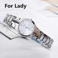 Lsvtr Adies' Men Watches Tungsten Steel Color Men Quartz Watch Steel Band Calendar Lovers Student Table 77035. 