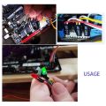 2Pcs Computer Case ATX Power on Off Reset Switch Cable with 2 LED Light Light Red Green ATX Case Front Bezel Wire,65cm. 