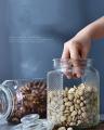 Glass Jar - 2200ml Big Size Tea Coffee & Grocery Jar - Food Storage Containers - Mason Jars - Jars for Kitchen - Sugar Container Pickle jar for Cookie with Airtight for Dried Masala - Kitchen & Dining Kitchen Storage & Accessories Kitchen Canisters & Jars. 