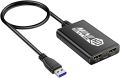 Unstincer USB 3.0 to Dual HDMI Adapter,Compatible with Windows ChromeBook MacBook,Support 3.5mm Jack Stereo Output Expand 2 Different Display Screens (Dual HDMI Adapter). 