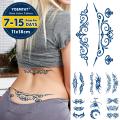 Juice Lasting Waterproof Temporary Tattoo Sticker Flower Chain Butterfly Ink Flash Tattoos Female Waist Body Art Tatoo. 