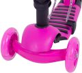 Kick Scooter for Kids with Folding Seat, Mini Kick Scooter Aluminum Folding Scooters with LED Light Up Wheels, Adjustable Height for Kids. 