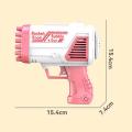 Bubble Gun Machine, 32 Holes Bubble Machine, Gatling Bubble Machine, Bazooka Bubble Machine for Children Adults, Wedding, Party, Outdoor Game. 