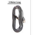 Extra Long Cable 3M Type C. 