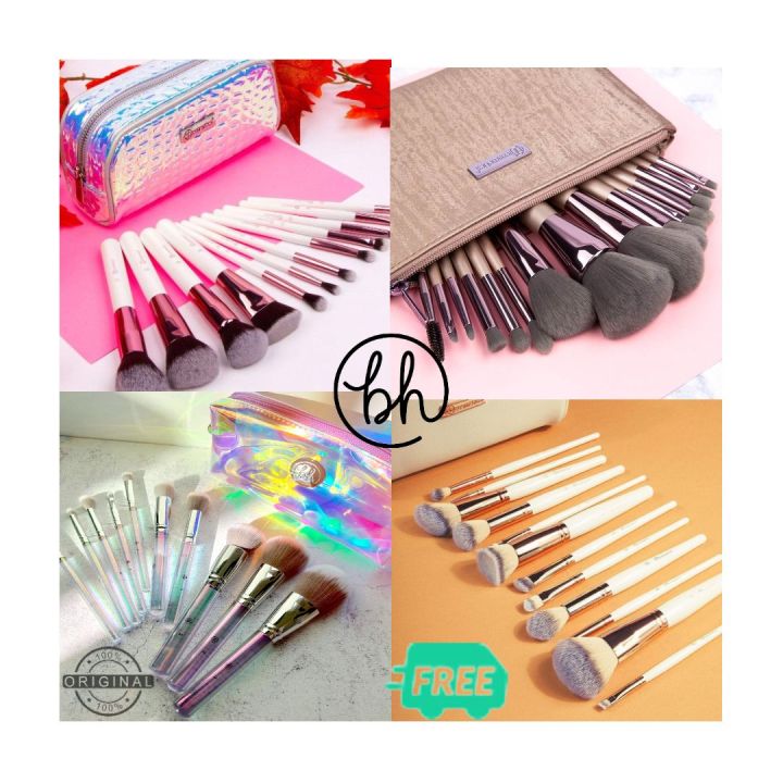 IMPORTED & ORIGINAL BH_Cosmetics Brush Set Makeup Brushes BH_Crystal Quartz SET, Rose Romance 12PCS SET BH_Lewish Elegance 15PCS SET BH_Studio Pro 13PCS Set BH_Hello Holo 10 PCS With Beautiful Pouch Bag
