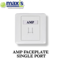 AMP Socket Net connect Faceplate Single Port. 