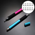 12Pc Stylus Pen Replacement Disc Nib Universal Capacitive Touch Pen Tip Pencil Replace Plug Phone Tablet Stylus Head Accessories. 